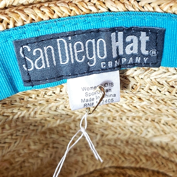 San Diego Hat company beaded paper hat wide brim wooden parrots main image 5